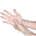 Guantes de pvc de pvc de grado de alimentación de vinilo transparente